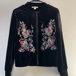 Velvet Bomber Jacket